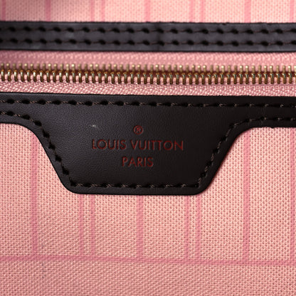 Louis Vuitton Damier Ebene Neo Neverfull MM Rose Ballerine 7 of 14