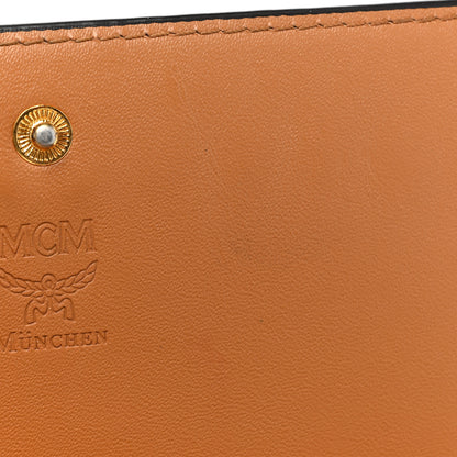 MCM Visetos Studded Chain Wallet Cognac 8 of 9