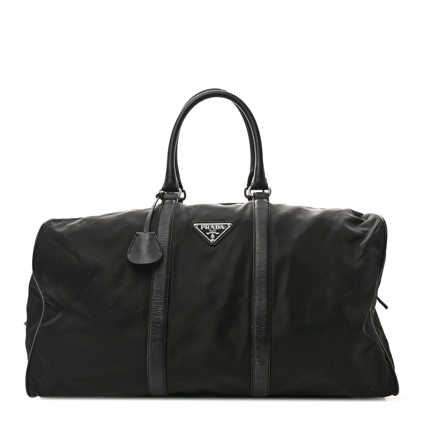 Tessuto Nylon Saffiano Duffle Black