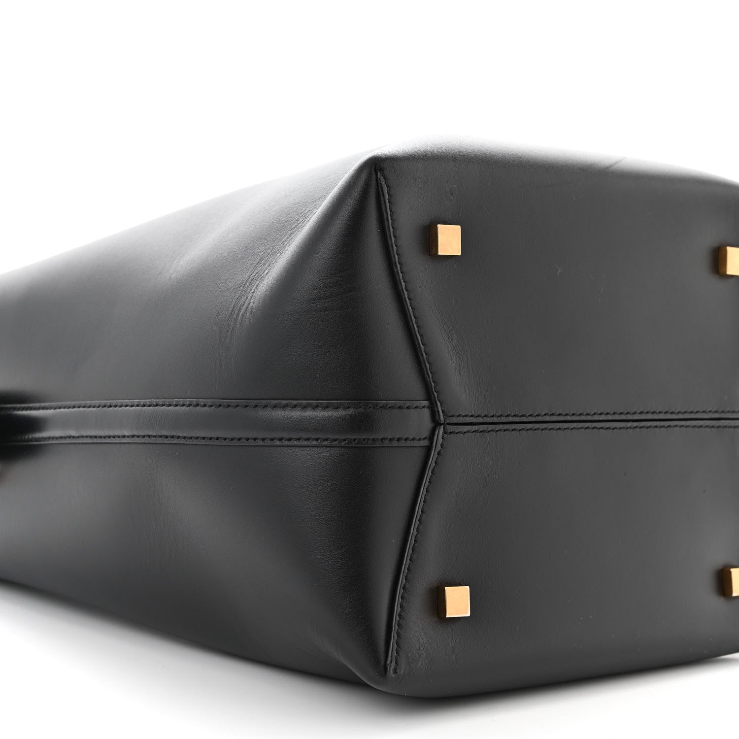 Saint Laurent Smooth Shiny Calfskin Monogram Le 37 Bucket Bag Black 9 of 10