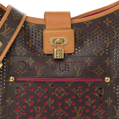 Louis Vuitton Monogram Perforated Musette Fuchsia 7 of 11
