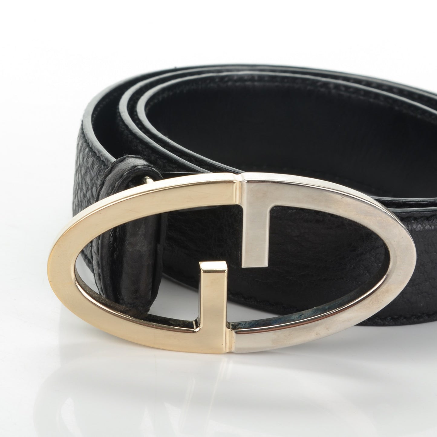 Pebbled Calfskin Belt 80 32 Black