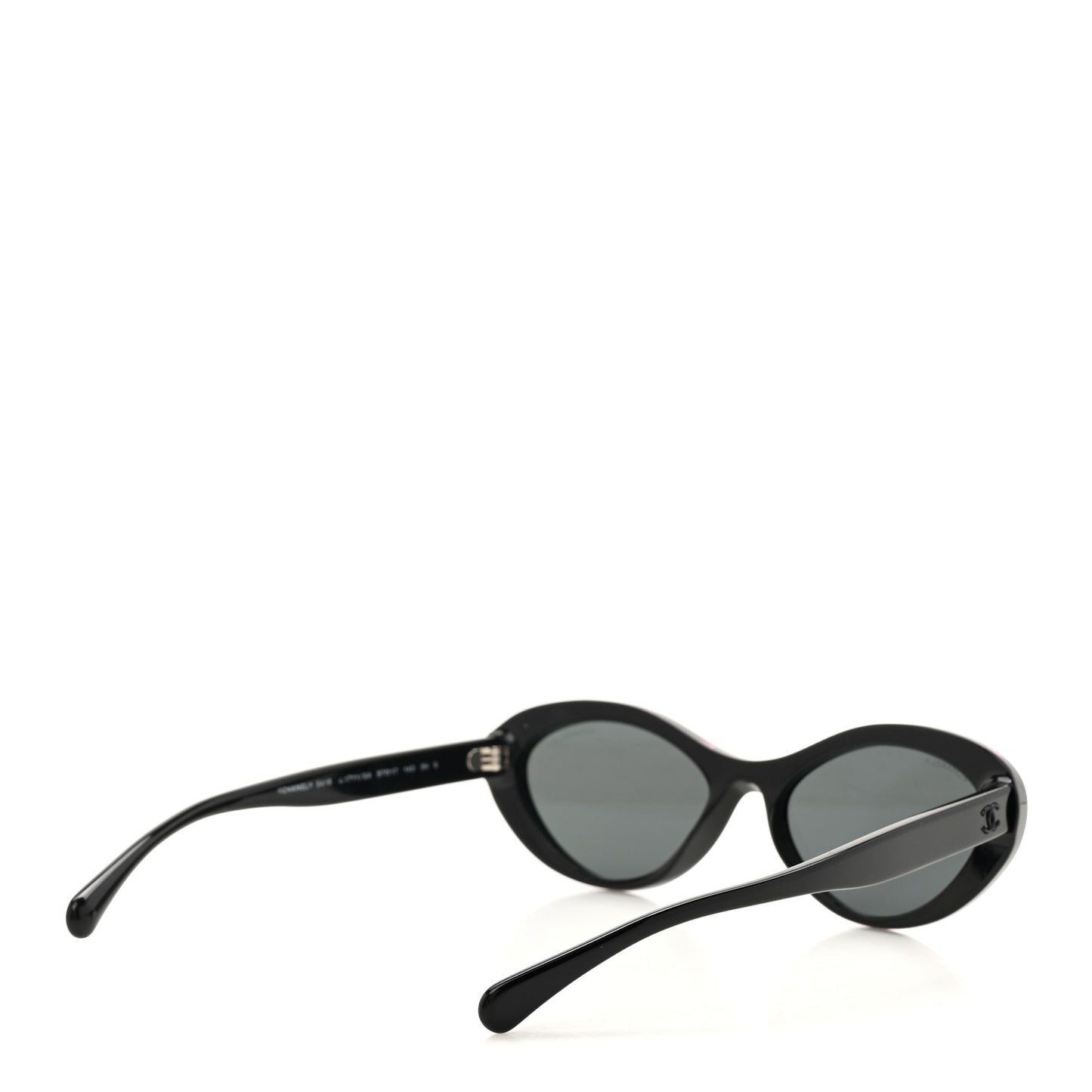 Acetate Oval Sunglasses 5416-A Black Pink