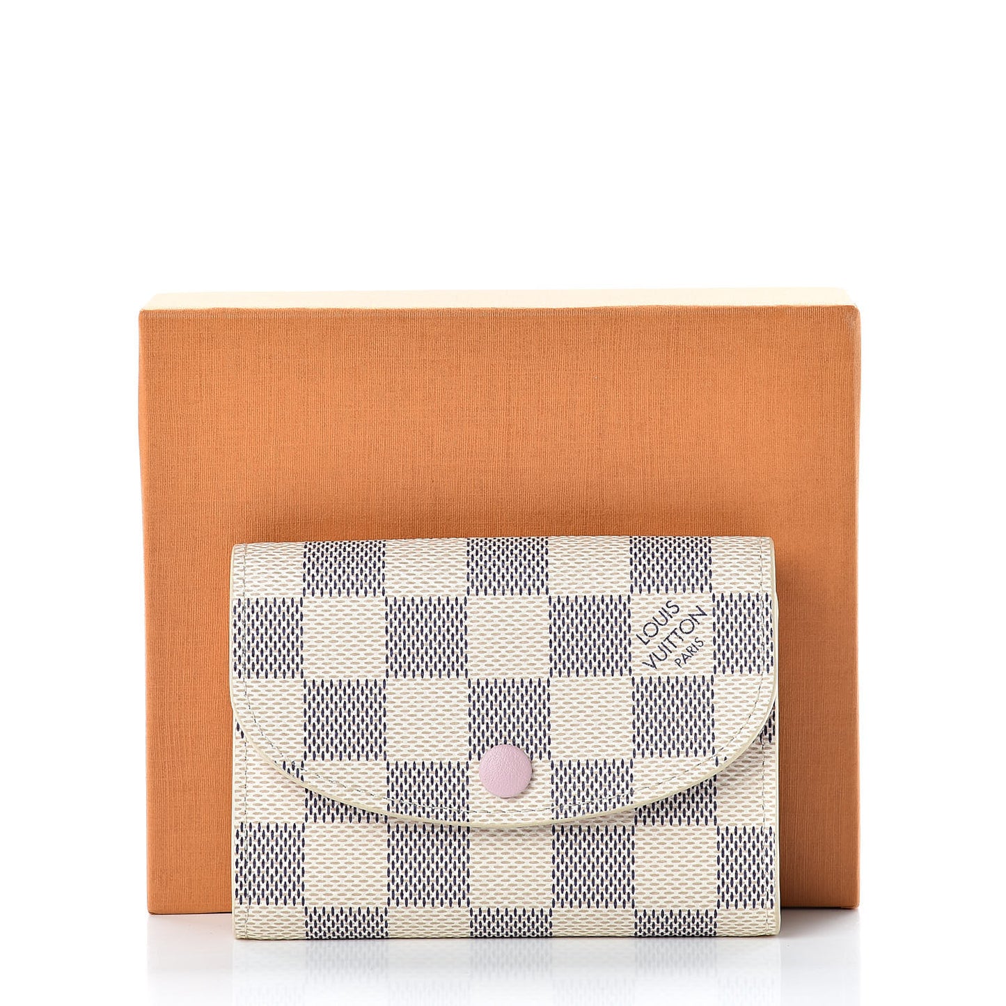 Damier Azur Rosalie Coin Purse Rose Ballerine