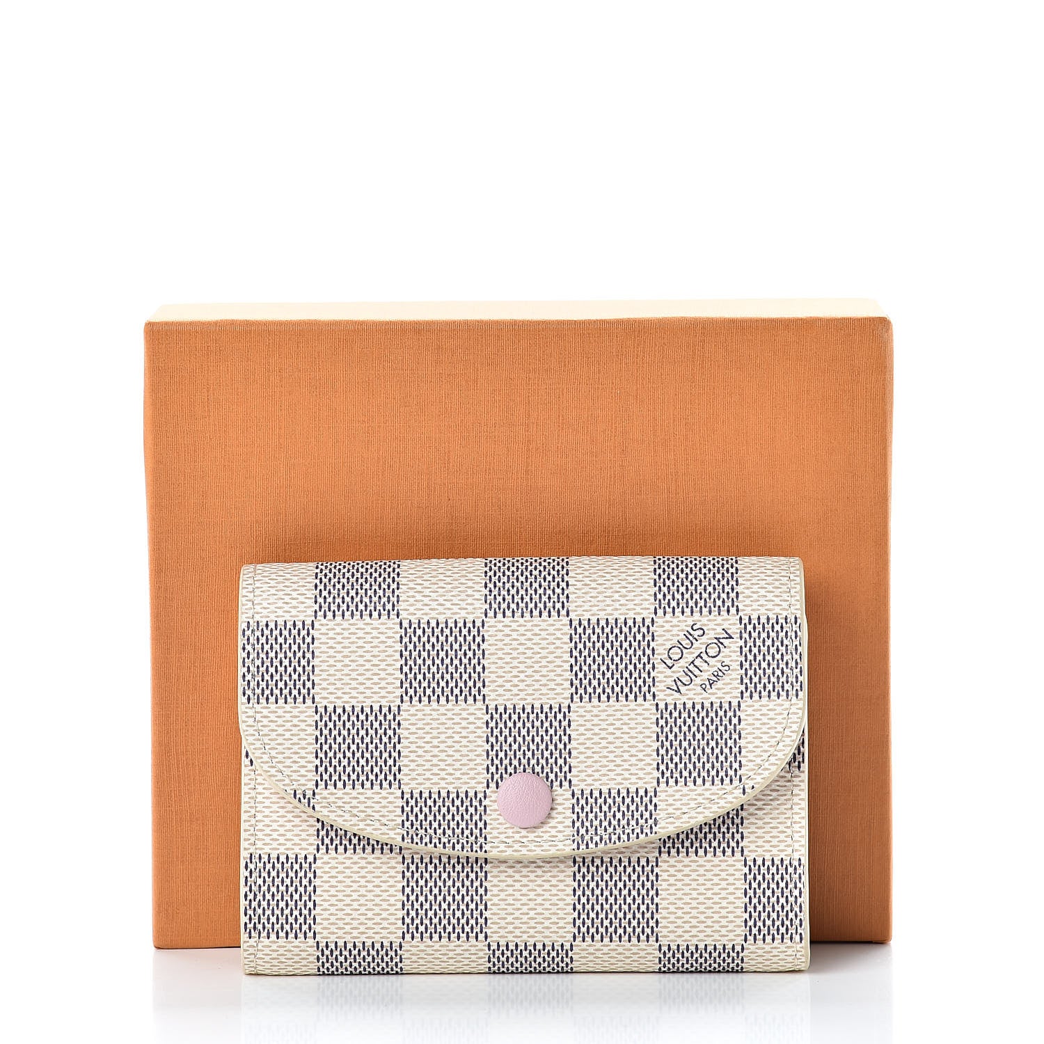 Louis Vuitton Damier Azur Rosalie Coin Purse Rose Ballerine 8 of 8