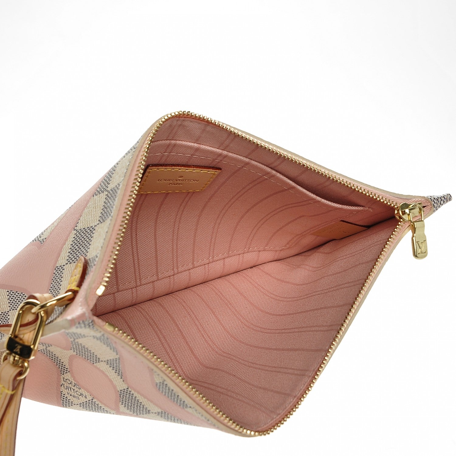 Louis Vuitton Damier Azur Tahitienne Neverfull MM Pochette 5 of 7