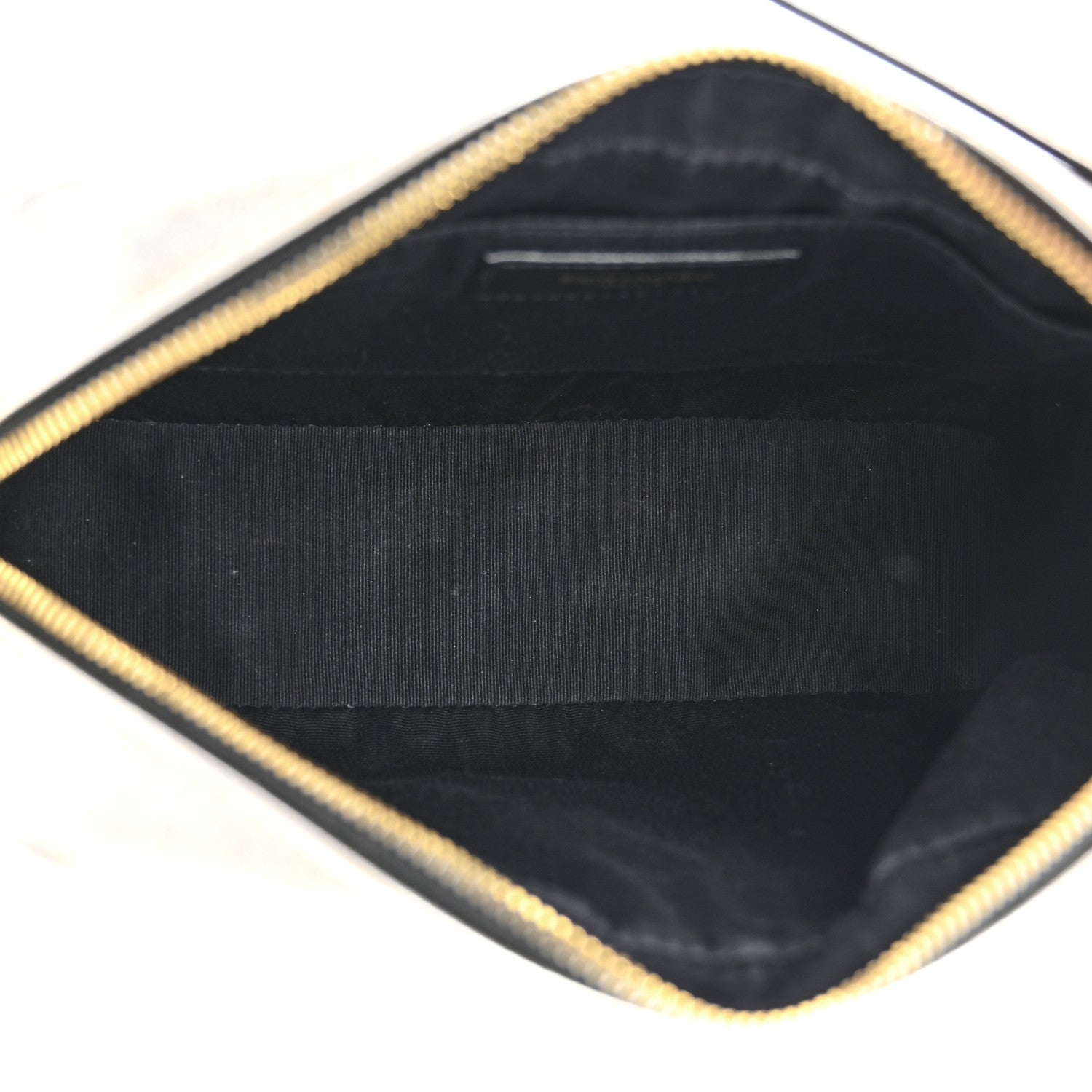 Saint Laurent Metallic Calfskin Matelasse Monogram Lou Camera Bag Platino 5 of 12