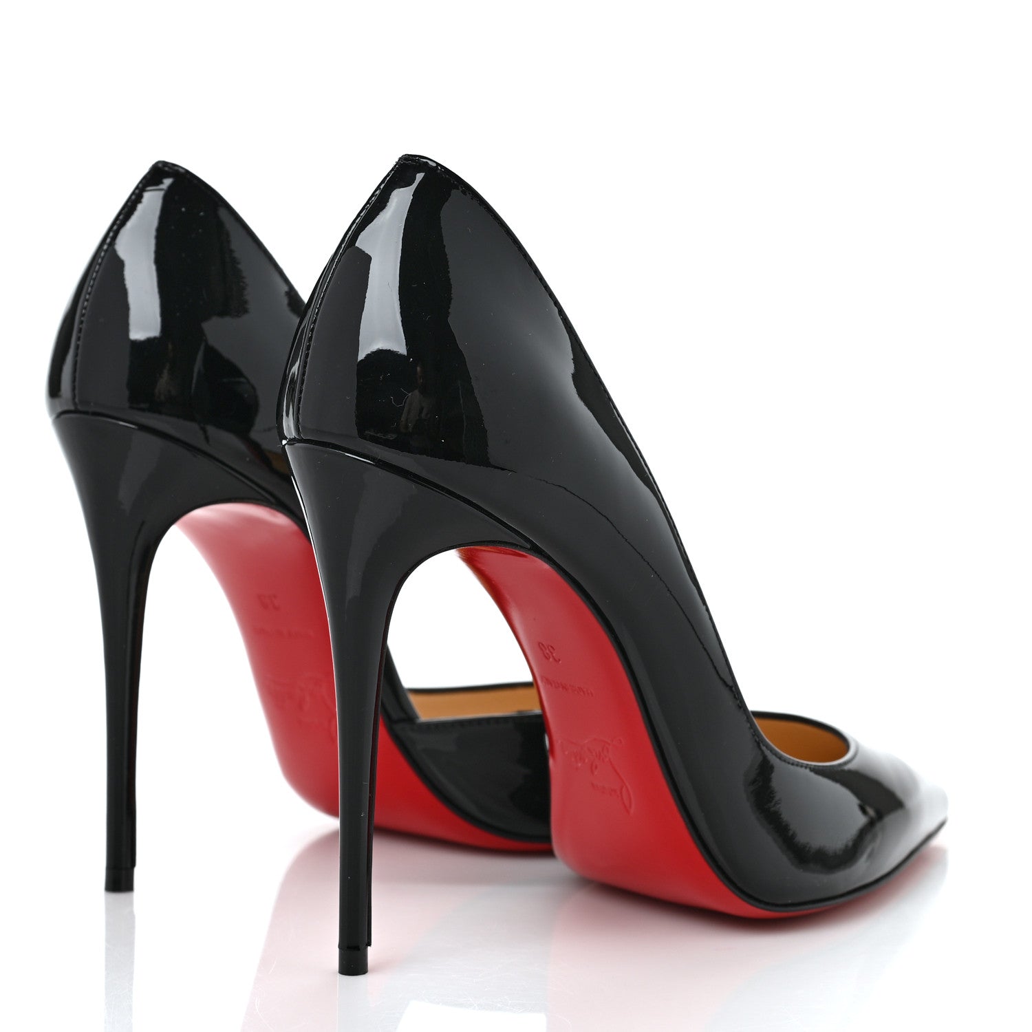 Christian Louboutin Patent Iriza 100 Pumps 38 Black 4 of 7