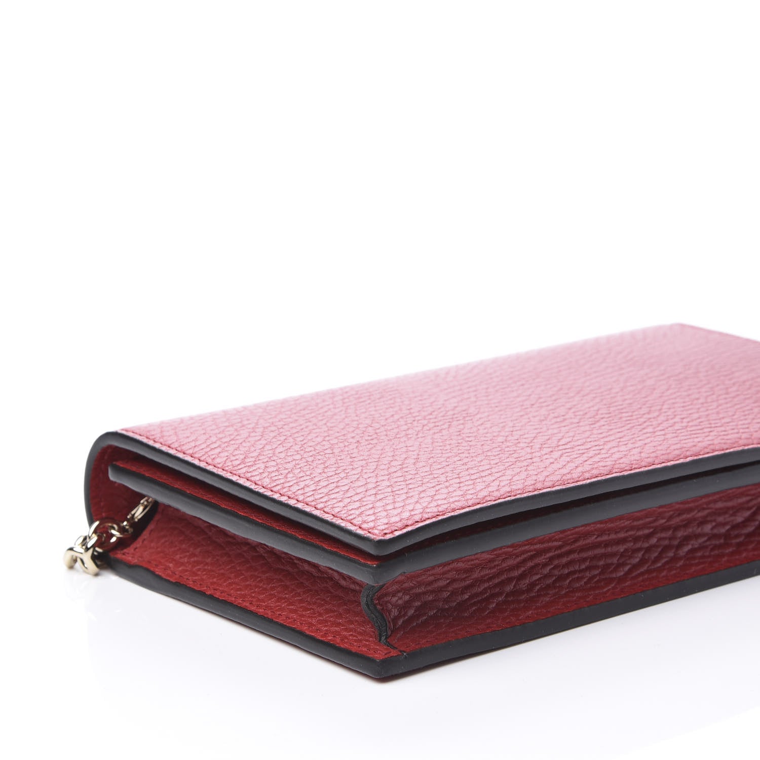 Gucci Dollar Calfskin Medium Betty Chain Wallet Red 5 of 9