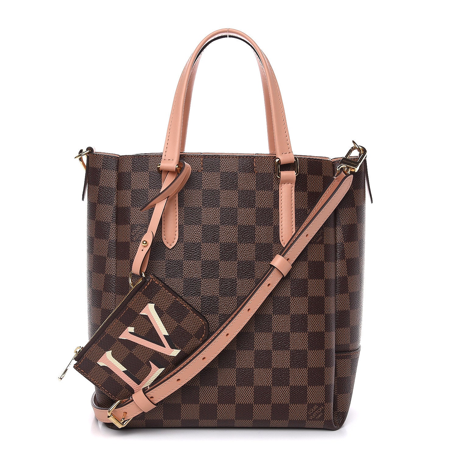 Louis Vuitton Damier Ebene Belmont PM Venus Pink 1 of 9