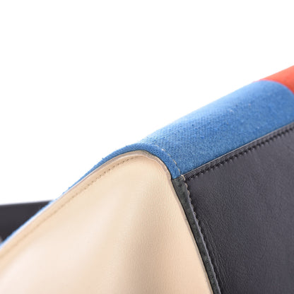Celine Calfskin Wool Medium Trapeze Multicolor 13 of 17