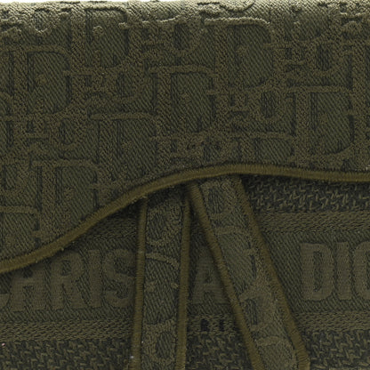Christian Dior Oblique Saddle Belt Bag Green 8 of 10