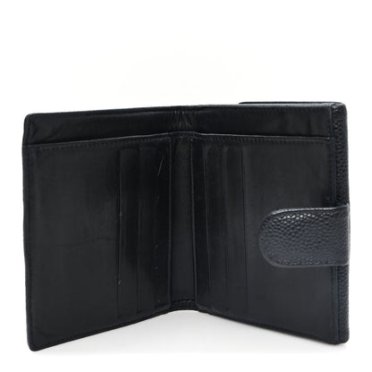 Chanel Caviar Timeless CC Compact French Wallet Black 5 of 9