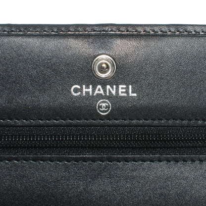 Chanel Calfskin Quilted Cambon Wallet On Chain WOC Black 5 of 8