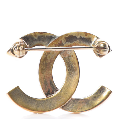 Chanel Baguette Crystal Quilted CC Brooch Gold 3 of 5