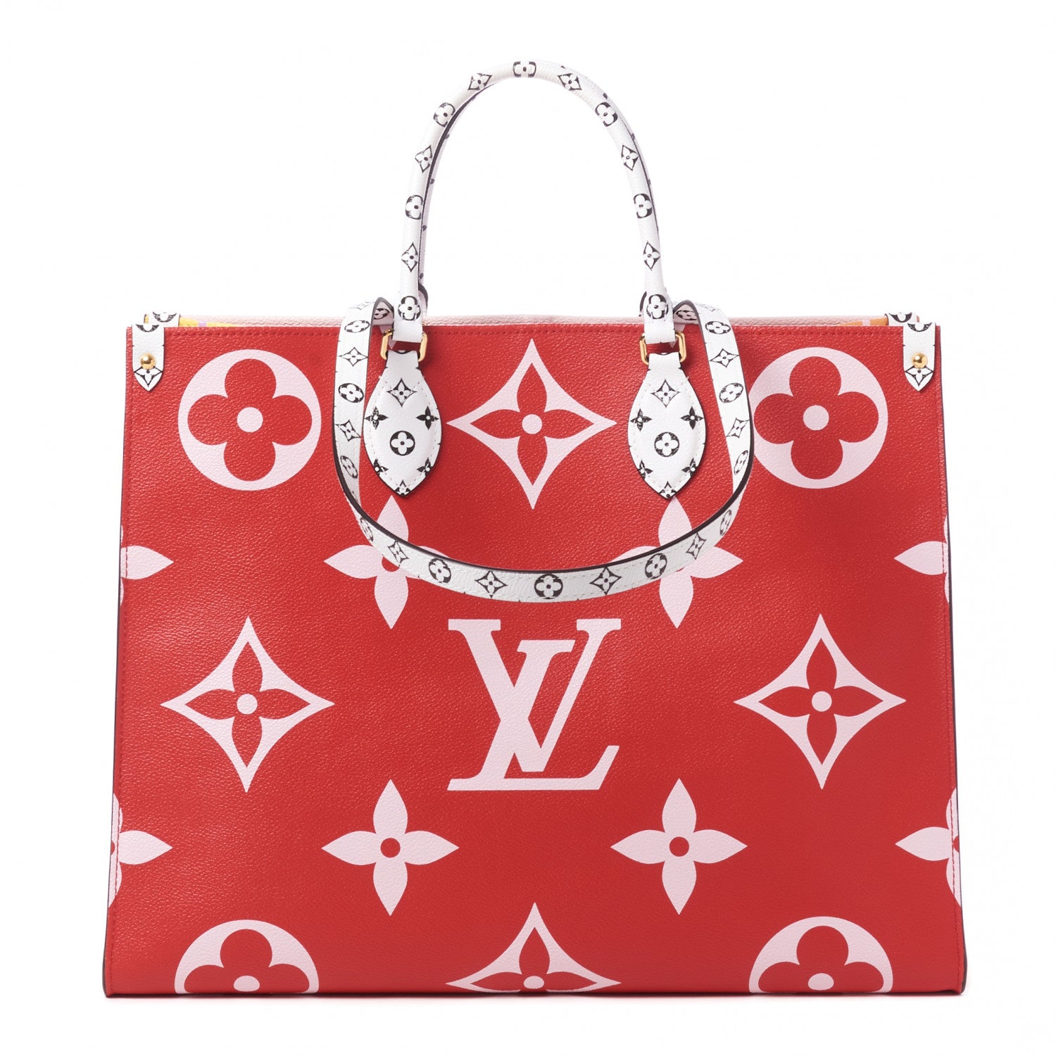 Louis Vuitton Monogram Giant Onthego GM Rouge Rose 1 of 8