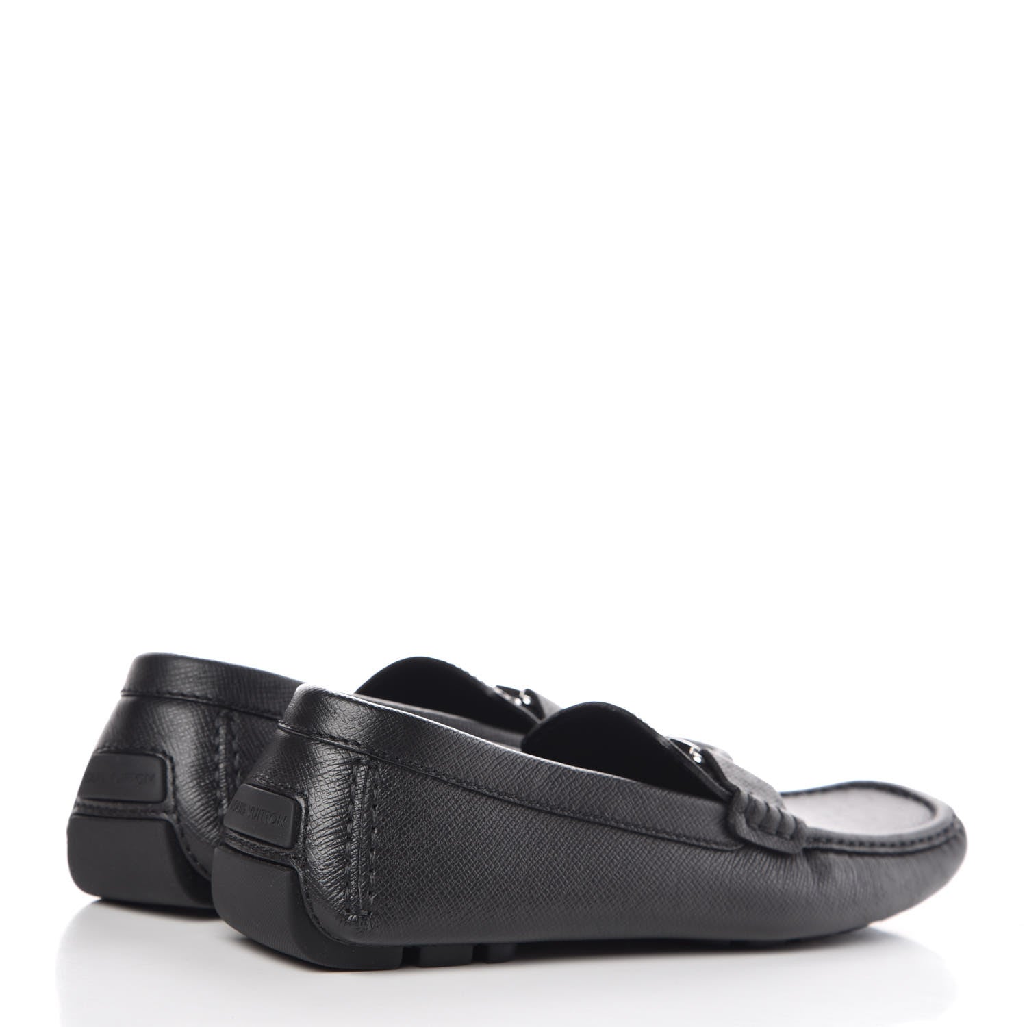 Louis Vuitton Taiga Monte Carlo Moccasin Loafers 8 Black 4 of 8