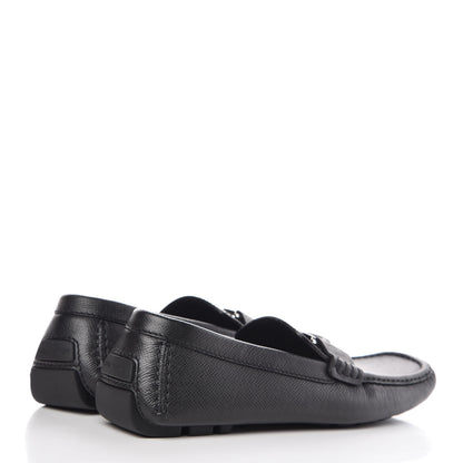 Louis Vuitton Taiga Monte Carlo Moccasin Loafers 8 Black 4 of 8