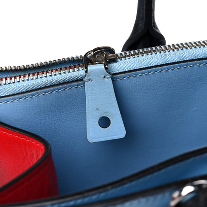 Louis Vuitton Calfskin City Steamer MM Rouge Blue 17 of 22