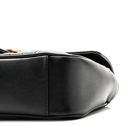 Gucci Calfskin Matelasse Small GG Marmont Shoulder Bag Black 10 of 10