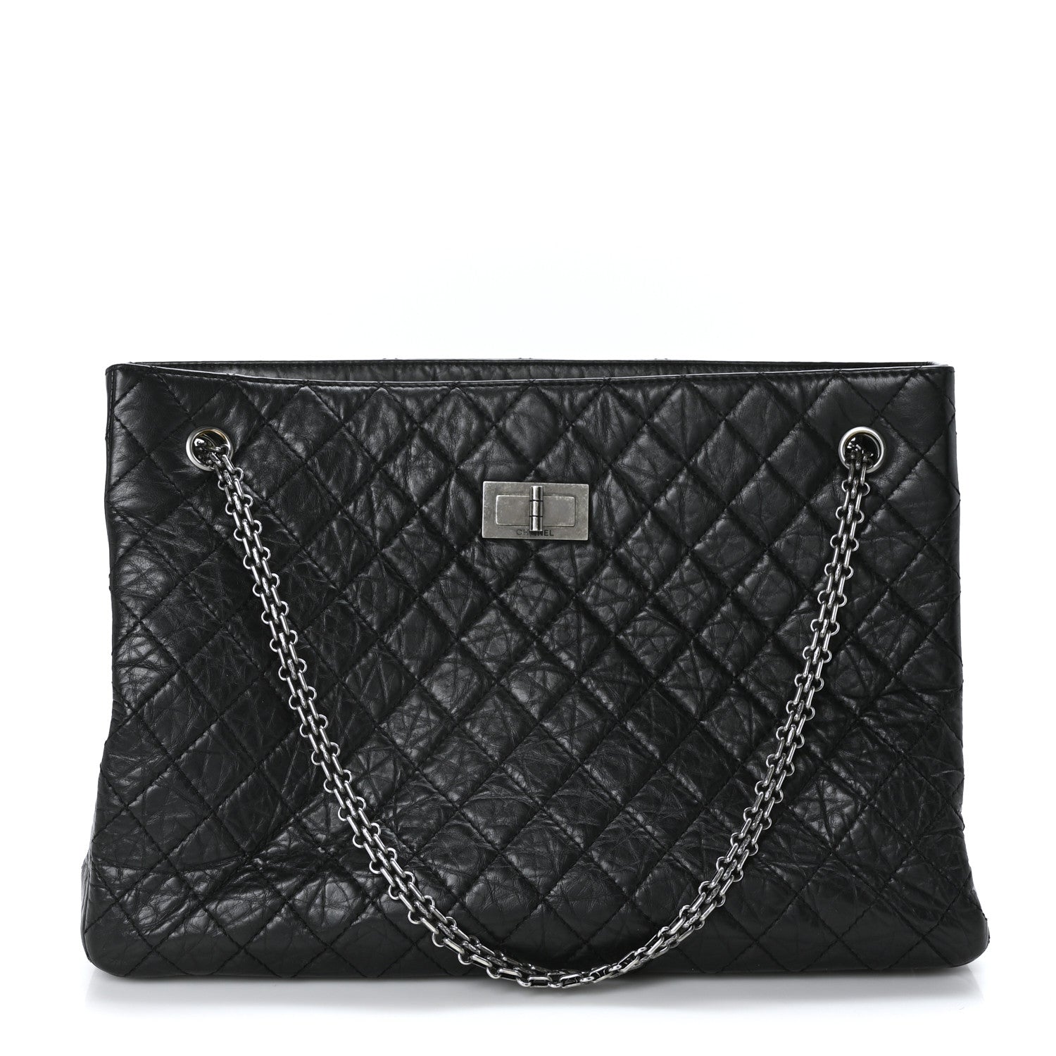 Chanel Aged Calfskin Reissue 2.55 Tote Black 1 of 9