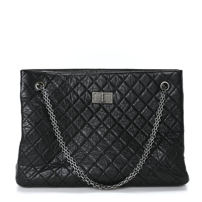 Chanel Aged Calfskin Reissue 2.55 Tote Black 1 of 9