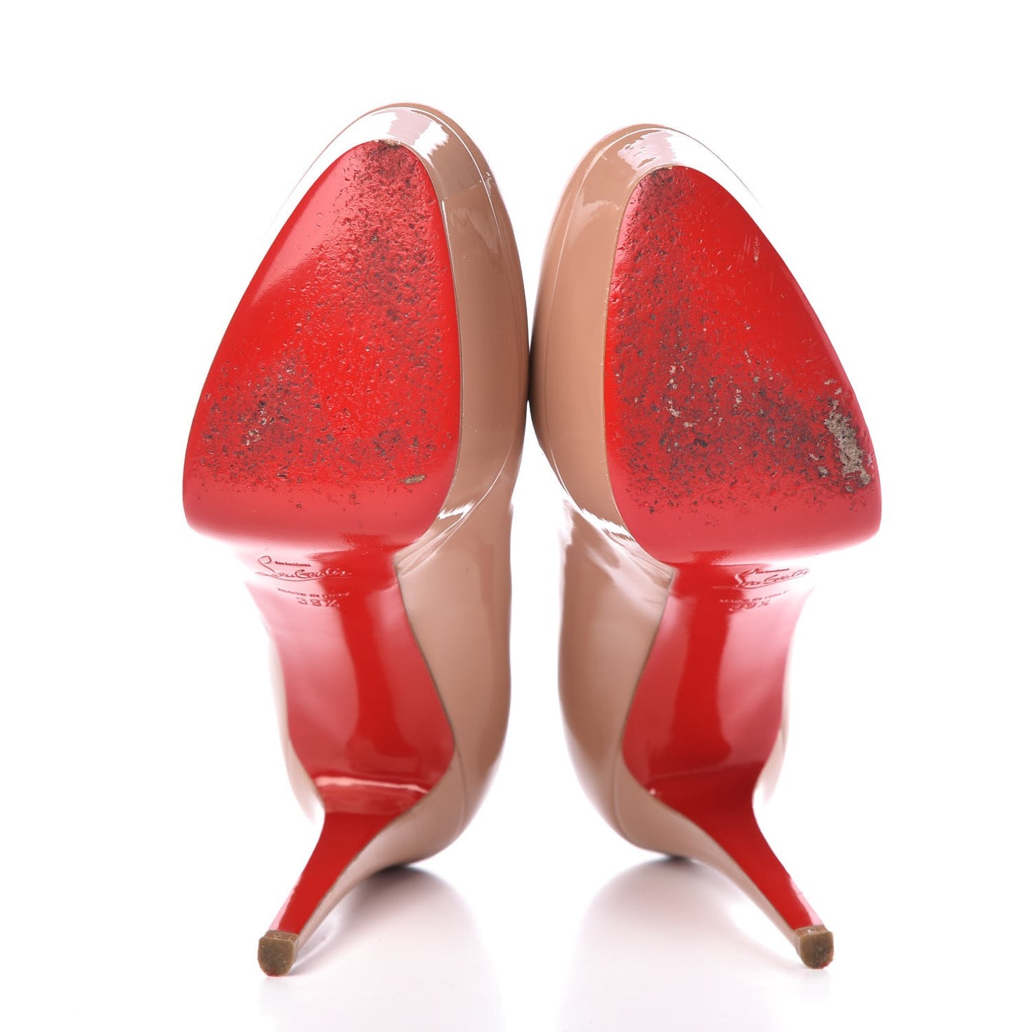 Patent New Simple 120 Platform Pumps 39.5 Nude