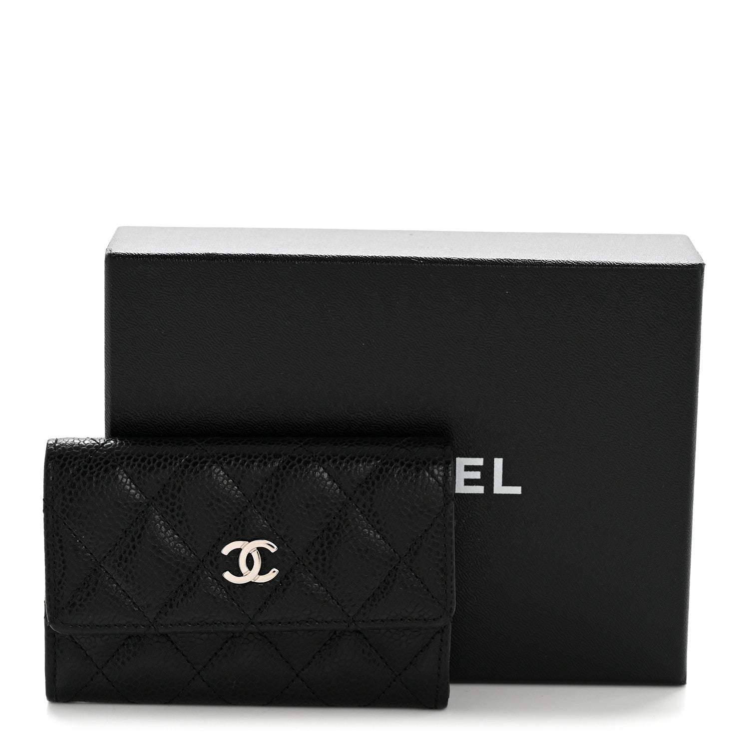 Chanel Caviar Quilted Flap Card Holder Black 10 of 10