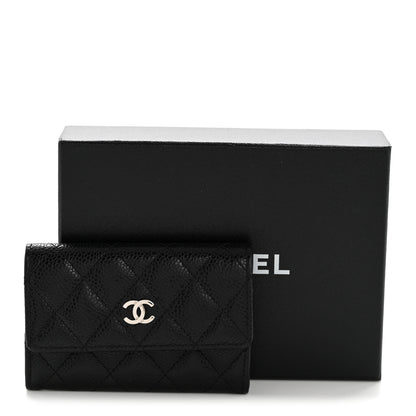 Chanel Caviar Quilted Flap Card Holder Black 10 of 10