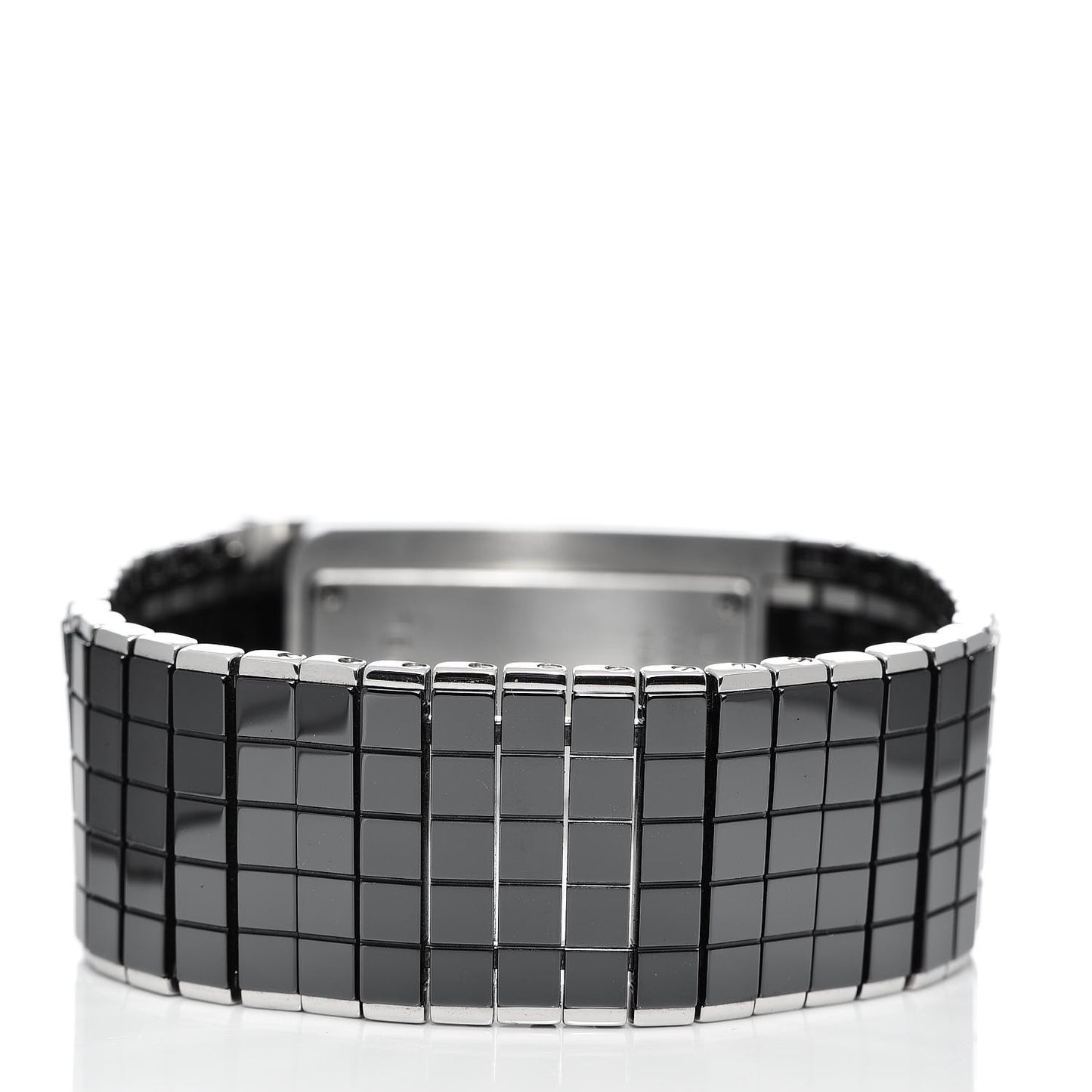 Stainless Steel Ceramic Diamond Pave 21.5mm Code Coco Quartz Watch Black