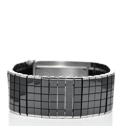 Chanel Stainless Steel Ceramic Diamond Pave 21.5mm Code Coco Quartz Watch Black 4 of 7