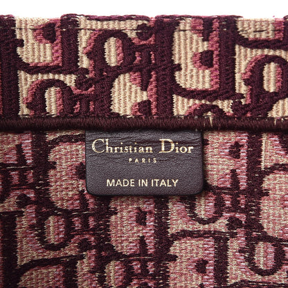 Christian Dior Oblique Large Book Tote Burgundy Multicolor 6 of 12
