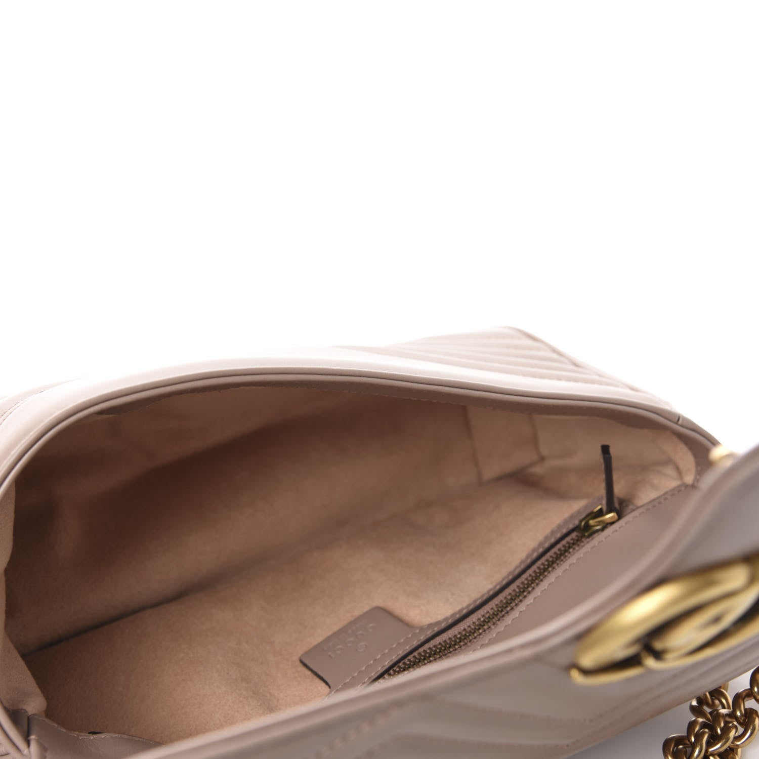 Gucci Calfskin Matelasse Small GG Marmont Shoulder Bag Porcelain Rose 5 of 10
