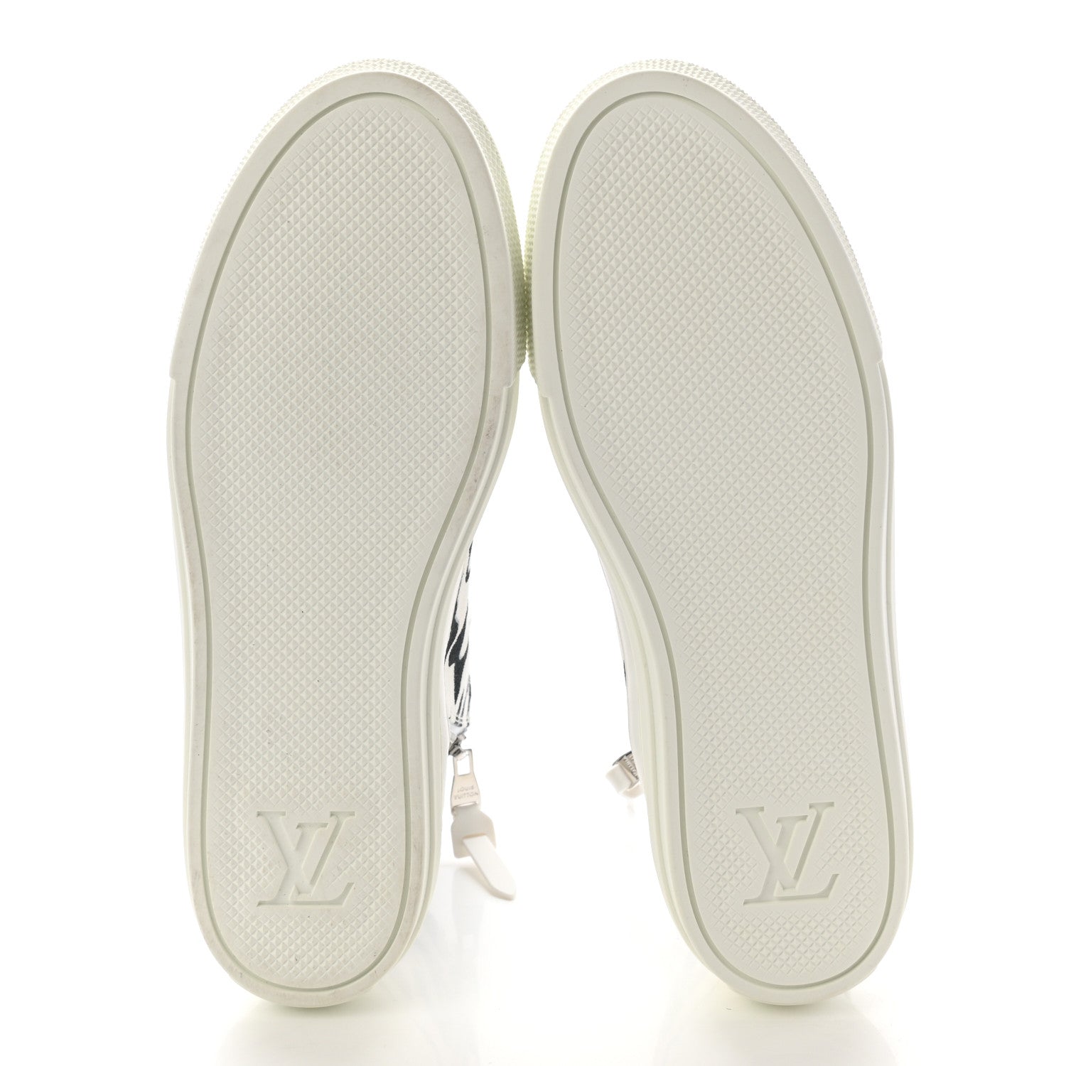 Louis Vuitton X UF Calfskin Tufted Monogram Stellar Sneaker Boots 37 White Black 5 of 9