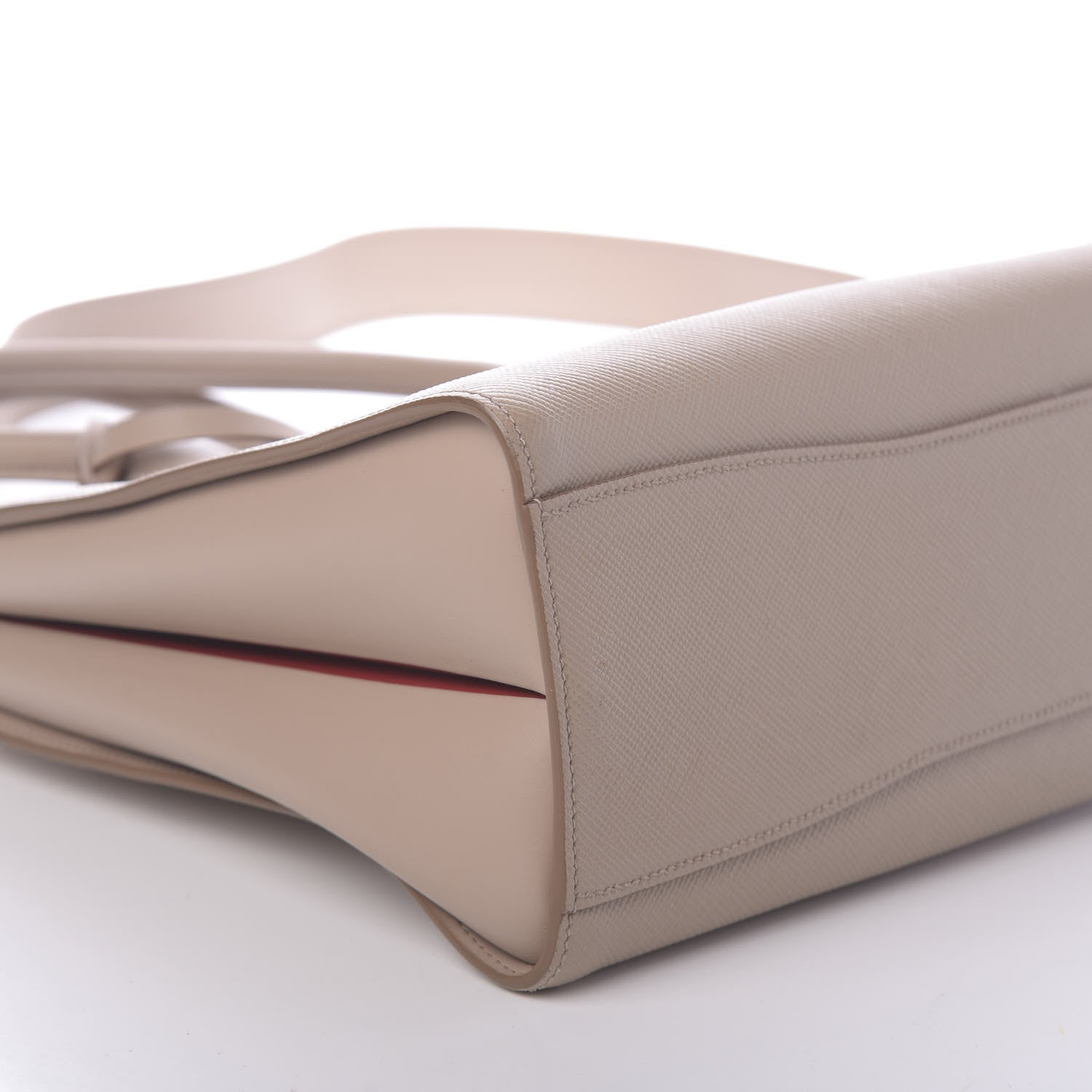 Prada Saffiano City Calfskin Large Bibliothèque Top Handle Cammeo 9 of 10