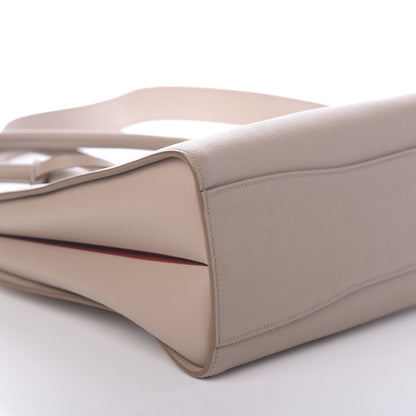 Prada Saffiano City Calfskin Large Bibliothèque Top Handle Cammeo 9 of 10