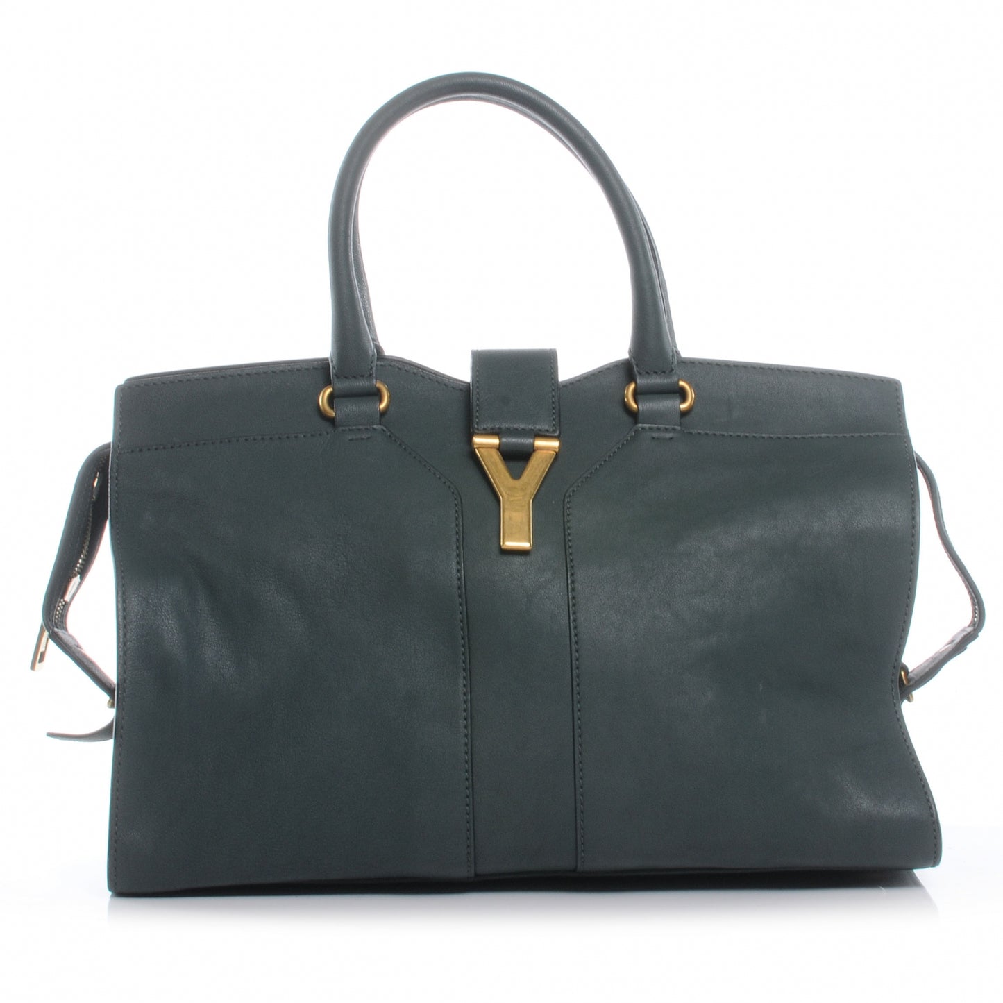 Leather Medium Cabas Chyc Thyme