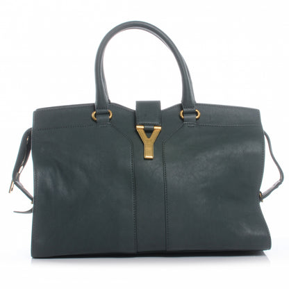 Saint Laurent Leather Medium Cabas Chyc Thyme 1 of 7