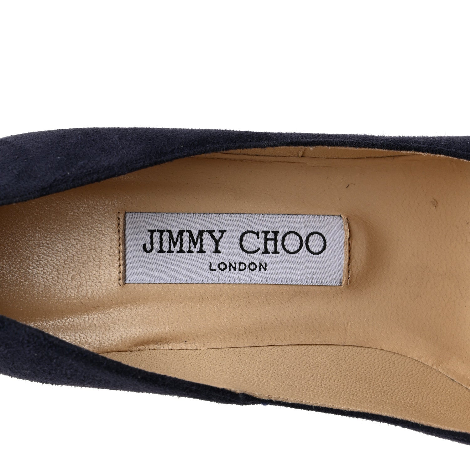 Jimmy Choo Suede Pumps 37.5 Navy 6 of 8