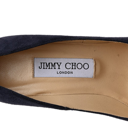 Jimmy Choo Suede Pumps 37.5 Navy 6 of 8