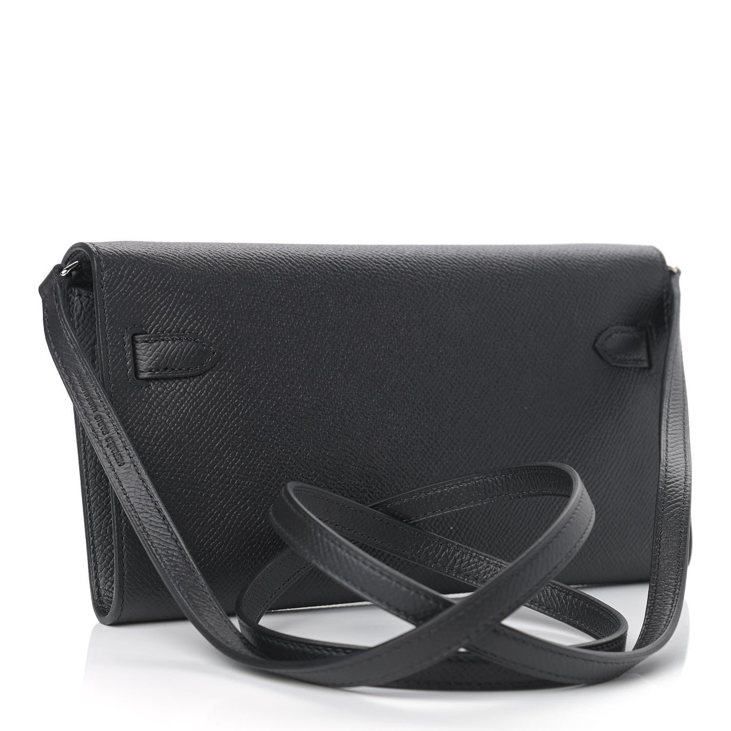 Hermes Epsom Kelly Wallet To Go Black 2 of 10