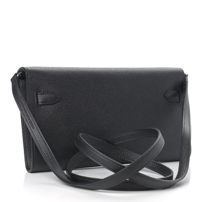 Hermes Epsom Kelly Wallet To Go Black 2 of 10