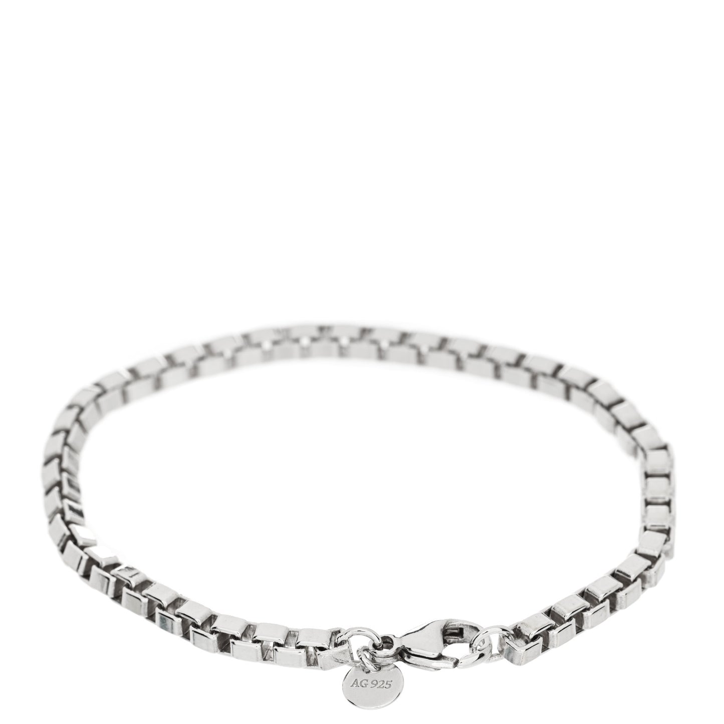 Sterling Silver 4mm Venetian Link Bracelet