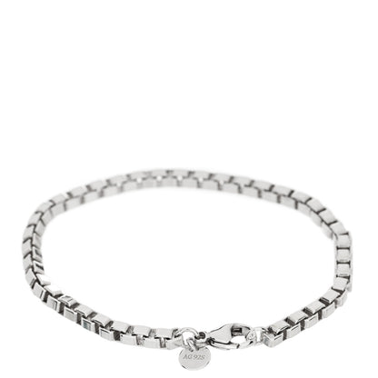 Tiffany Sterling Silver 4mm Venetian Link Bracelet 2 of 4