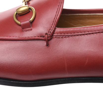 Gucci Calfskin Womens Jordaan Loafers 36.5 Hibiscus Red 10 of 11