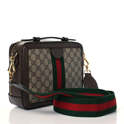 Gucci GG Supreme Web Small Ophidia Top Handle Shoulder Bag Brown 3 of 11