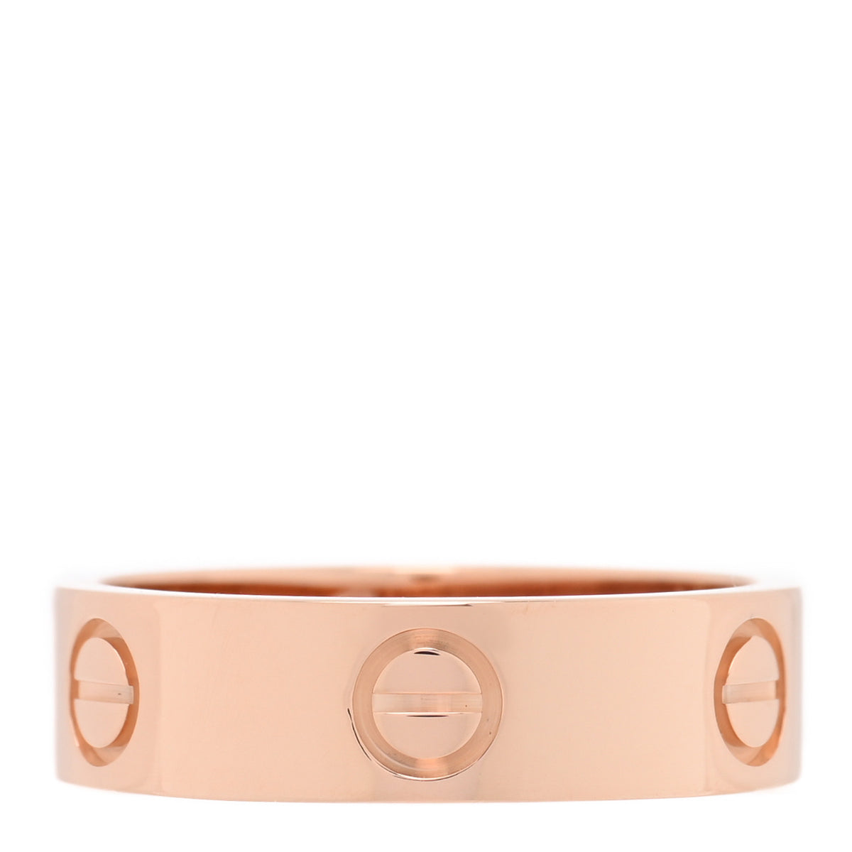 18K Pink Gold 5.5mm LOVE Ring 56 7.75