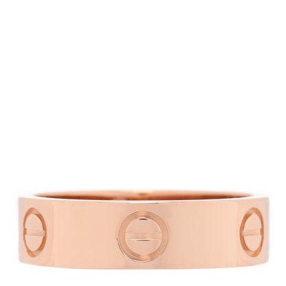 Cartier 18K Pink Gold 5.5mm LOVE Ring 56 7.75 1 of 5