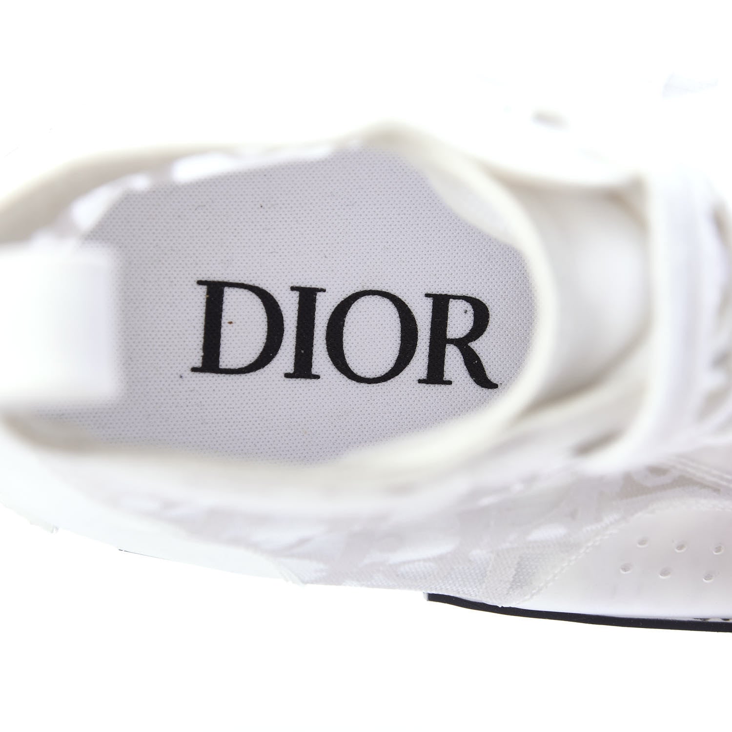 Christian Dior Technical Canvas Oblique Mens B23 High Top Sneakers 40 White 8 of 12
