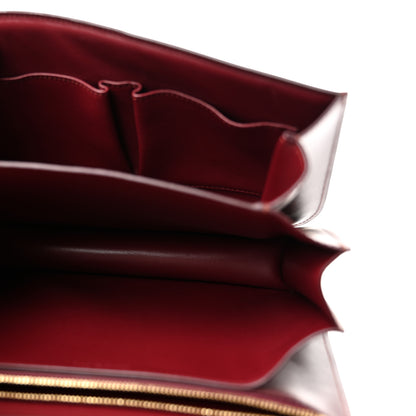 Celine Box Calfskin Medium Classic Box Flap Bag Burgundy 5 of 13